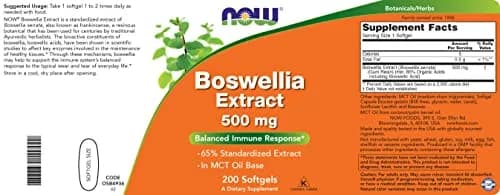 NOW Boswellia Serrata Extract 500 mg | Herbal Supplement for Joint Support & Inflammation (70-120 chars) thumbnail 4