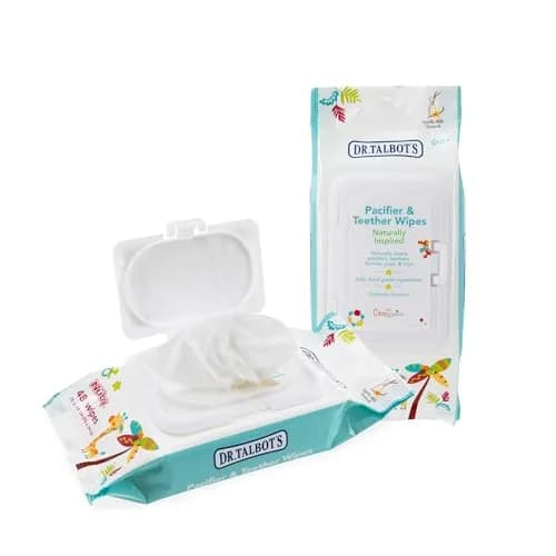 Dr. Talbot's Pacifier and Teether Wipes 96 Count | All Natural, Alcohol-Free, Food-Grade Cleaning Wipes thumbnail 1