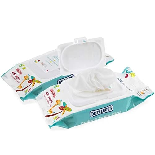 Dr. Talbot's Pacifier and Teether Wipes 96 Count | All Natural, Alcohol-Free, Food-Grade Cleaning Wipes thumbnail 2