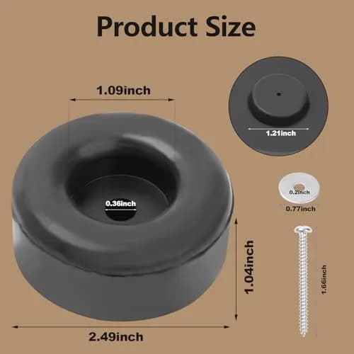 SuperDi Turntable Replacement Feet for Pioneer PL-560 | Sorbothane & Rubber Vibration Dampers thumbnail 2