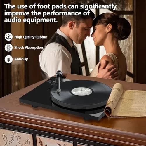 SuperDi Turntable Replacement Feet for Pioneer PL-560 | Sorbothane & Rubber Vibration Dampers thumbnail 4