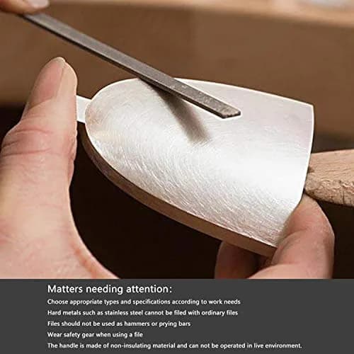 KALIM MINI Needle File Set (Carbon Steel 6 Piece-Set) 6'' | Precision Hand Files for Metal, Jewelry, Wood & Plastic thumbnail 4