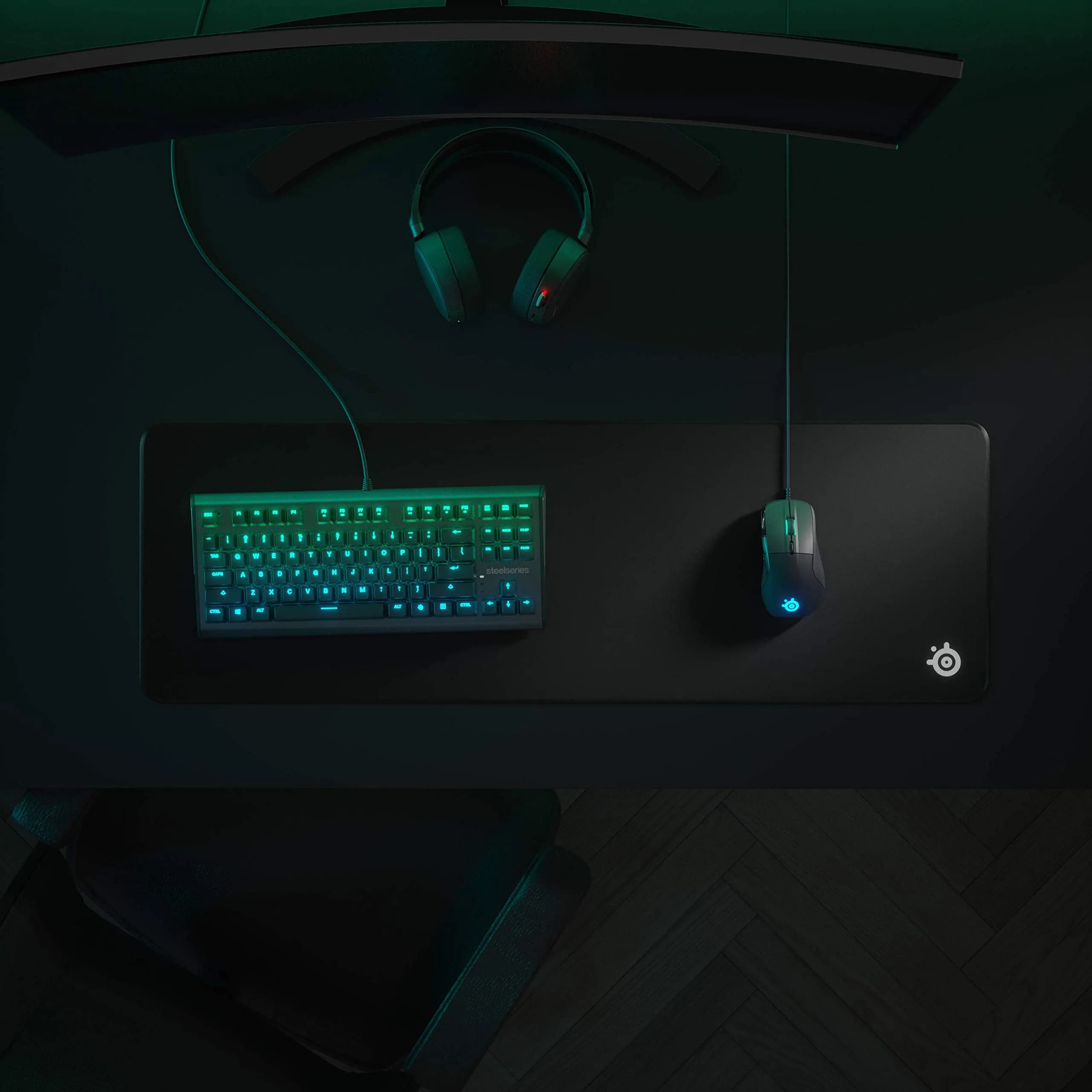 SteelSeries QcK XL Stitched Edge Gaming Mouse Pad | Smooth Micro-Woven Surface for PC Gaming - view 2