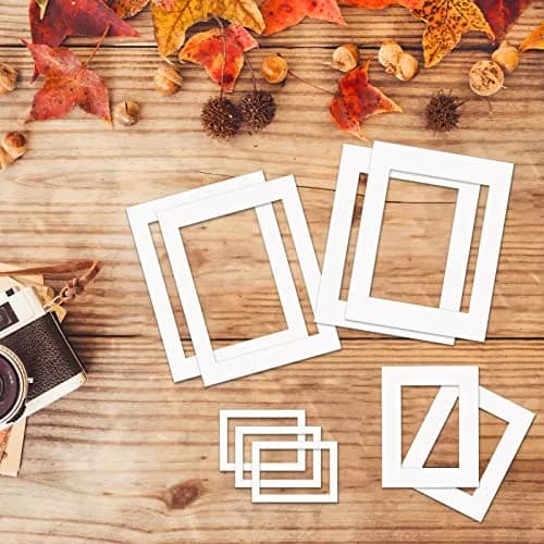 ZBEIVAN 11x14 White Picture Mats for 8.5x11 Pictures | Beveled Core Frame Mat Pack of 12 thumbnail 7