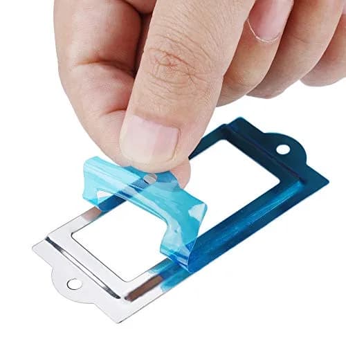 Bluecell World 20pcs 80 x 35mm Silver Metal Drawer Label Holder Frames | Organize Your Office Cabinets thumbnail 3