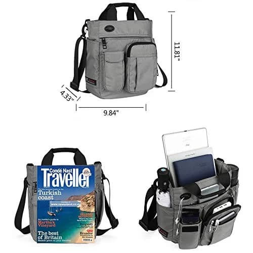 AlwaySky Crossbody Messenger Bag for Men & Women | 30cm x 25cm x 11cm (11.8" x 9.8" x 4.3") thumbnail 5