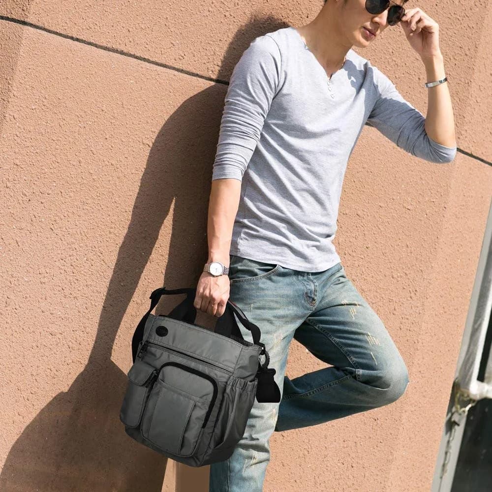 AlwaySky Crossbody Messenger Bag for Men & Women | 30cm x 25cm x 11cm (11.8" x 9.8" x 4.3") - view 2