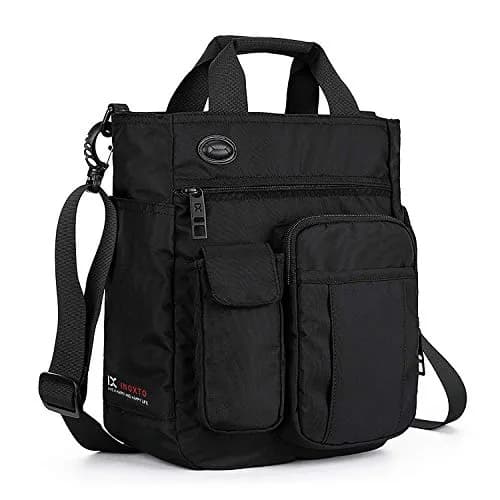 AlwaySky Crossbody Messenger Bag Black | Water-Resistant Nylon for Business, Travel, and Daily Use thumbnail 1