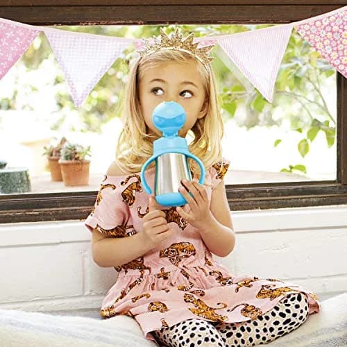 Munchkin Cool Cat Stainless Steel Straw Sippy Cup 237ml (8 Ounce) | Insulated Toddler Cup for Boys & Girls 18+ Months thumbnail 4