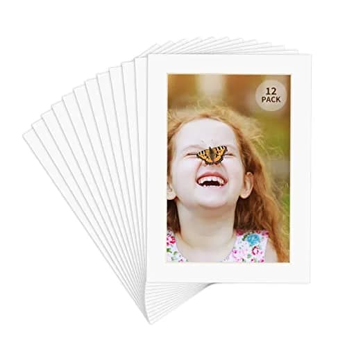 ZBEIVAN 8x10 White Picture Mats with Core Bevel Cut Frame Mattes for 5x7 Pictures Pack of 12 | Perfect for Framing 5x7 Photos thumbnail 3