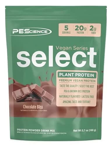 PEScience Select Vegan Protein Powder, Chocolate Bliss, 5 Servings | Plant-Based, Dairy-Free, Gluten-Free thumbnail 1