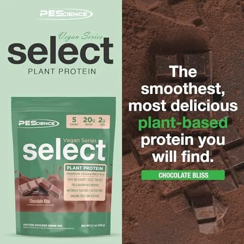 PEScience Select Vegan Protein Powder, Chocolate Bliss, 5 Servings | Plant-Based, Dairy-Free, Gluten-Free thumbnail 3