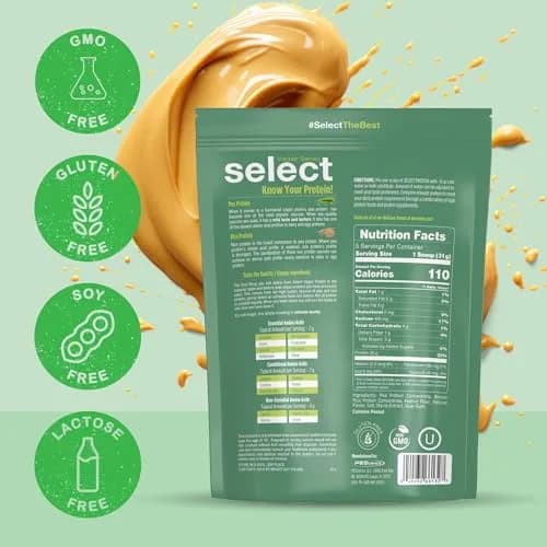 PEScience Select Vegan Protein Powder, Peanut Butter Delight, 5 Servings | Plant-Based, Dairy & Gluten Free, 160g thumbnail 6