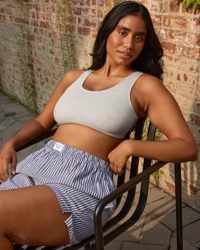 Fruit of the Loom Womens Built Up Tank Style Sports Bra, Mint Chip/White/Grey Heather, 44 US | Cotton Comfort for Low-Impact Activities thumbnail 2