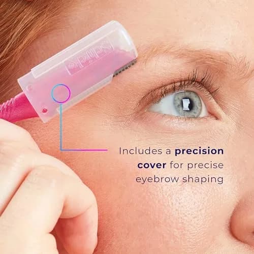 Schick Hydro Silk Touch-Up Dermaplane Razor for Women Face, 9 ct | Multi-purpose Beauty Tool for Eyebrows, Peach Fuzz & Exfoliation thumbnail 4