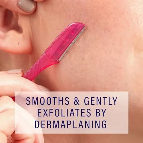 Schick Hydro Silk Touch-Up Dermaplane Razor for Women Face, 9 ct | Multi-purpose Beauty Tool for Eyebrows, Peach Fuzz & Exfoliation thumbnail 7