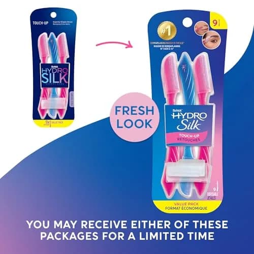 Schick Hydro Silk Touch-Up Dermaplane Razor for Women Face, 9 ct | Multi-purpose Beauty Tool for Eyebrows, Peach Fuzz & Exfoliation thumbnail 2