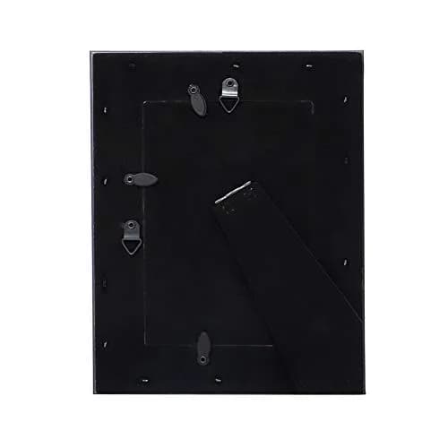 Isaac Jacobs 5x7 Silver Beveled Mirror Picture Frame with Easel | Classic Wall & Tabletop Decor thumbnail 4