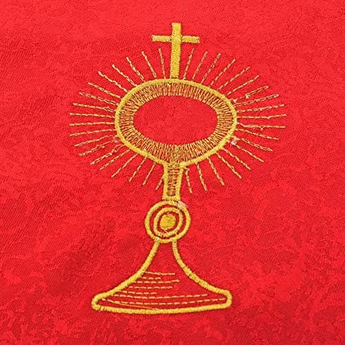 BLESSUME Altar Cloth Chalice Pall Chalice Veil | 45cm Round Polyester Church Altar Linen thumbnail 4