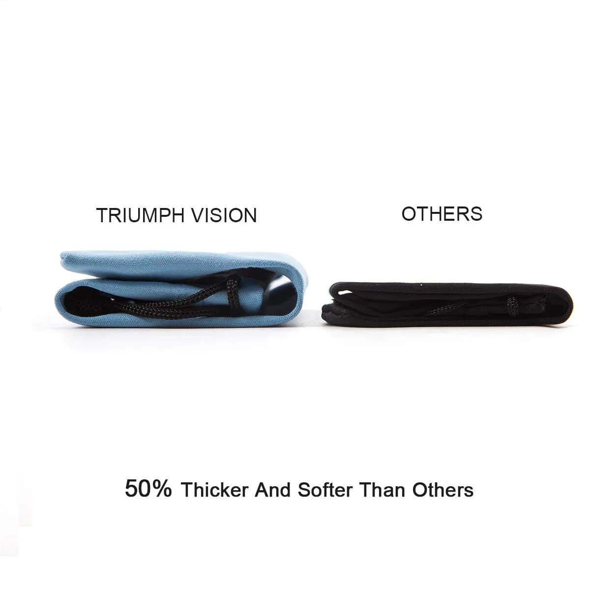 TRIUMPH VISION Soft Eyeglass Case 3 Pack | Microfiber Pouch for Glasses & Sunglasses - view 2
