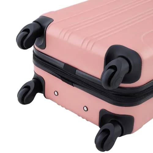 Travelers Club Chicago Hardside Expandable Spinner Luggage, Rose Gold, 22" Carry-On thumbnail 6