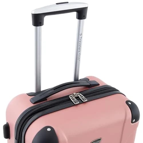 Travelers Club Chicago Hardside Expandable Spinner Luggage, Rose Gold, 22" Carry-On thumbnail 7