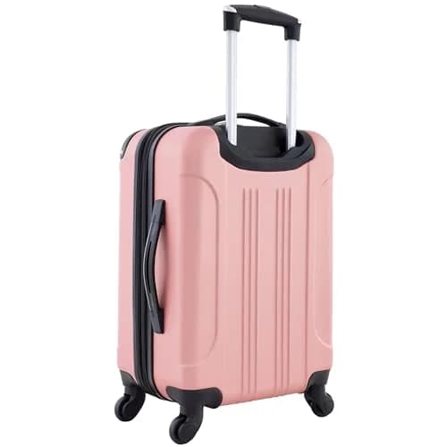 Travelers Club Chicago Hardside Expandable Spinner Luggage, Rose Gold, 22" Carry-On thumbnail 2
