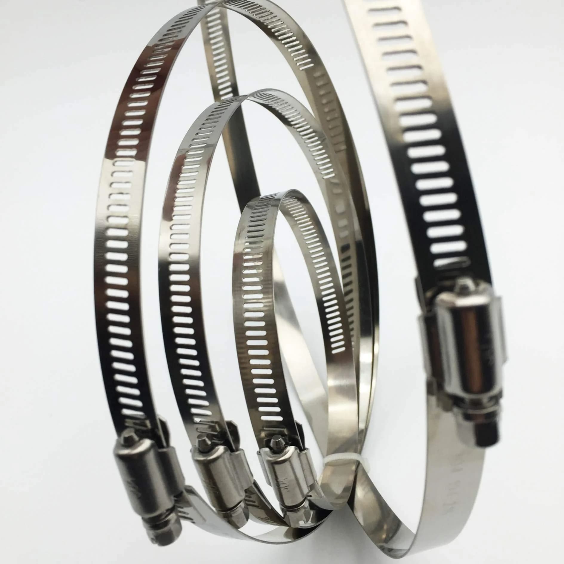 EesTeck 8 Inch 304 Stainless Steel Hose Clamp 4-Pack | 203.2mm (8") Diameter thumbnail 3