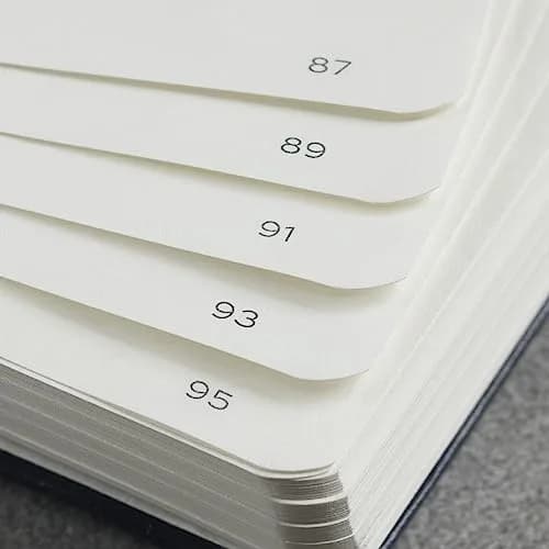 LEUCHTTURM1917 Notebook Hardcover Medium A5 251 Pages | Squared, Port Red thumbnail 5
