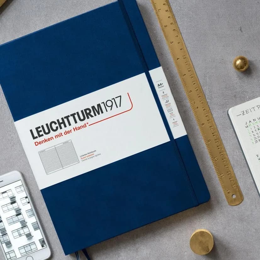 LEUCHTTURM1917 Notebook Hardcover Medium A5 251 Pages | Squared, Port Red thumbnail 7