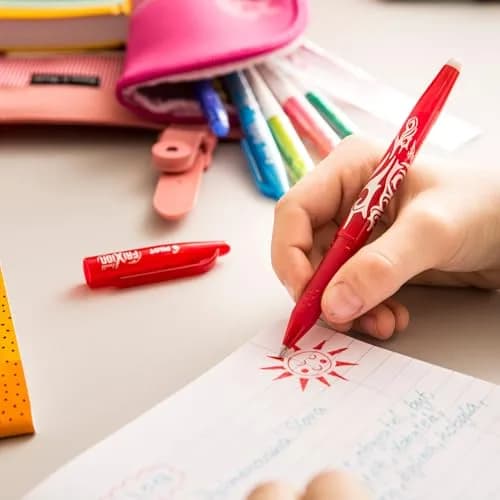 Pilot FriXion Erasable Rollerball Pen 0.7mm Tip - 5 Pens (2 Black, 1 Blue, 1 Red, 1 Green) | Smooth Ink Flow thumbnail 7