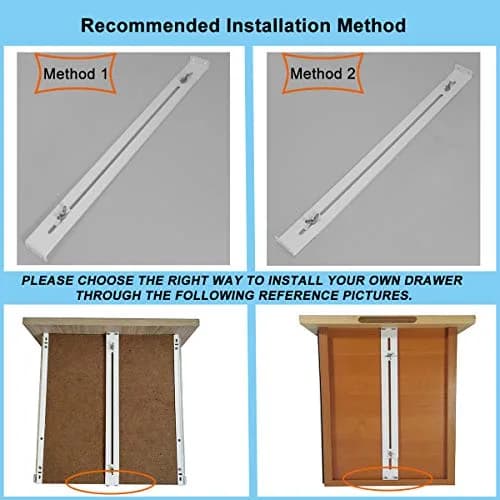 FRMSAET Drawer Repair Kit - Reinforce Drawers Furniture Hardware -1 Pack | Adjustable Length Steel Bracket for Wooden & MDF Drawers thumbnail 4