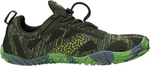 WHITIN Men's Wide Width Trail Running Barefoot Shoes W20 Green 11 | Zero Drop, Vegan, Minimalist Design thumbnail 5