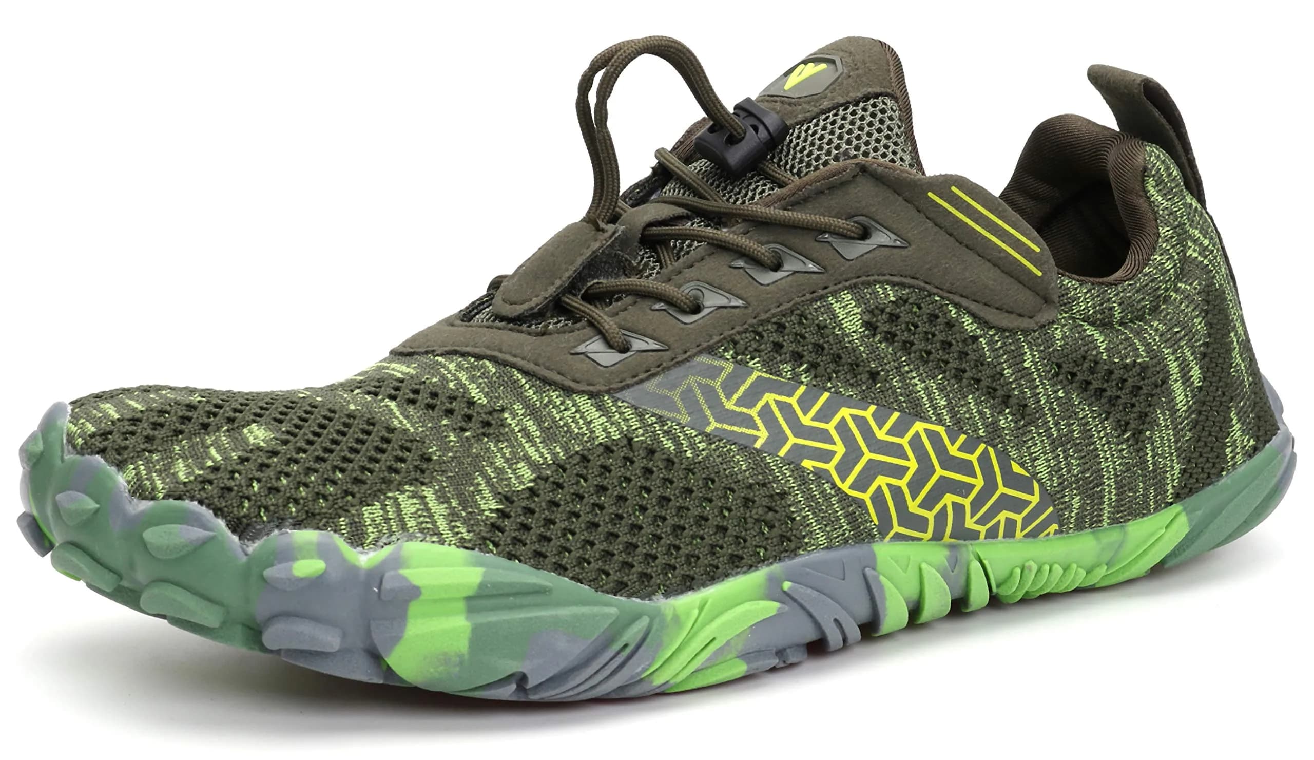 WHITIN Men's Wide Toe Box Trail Running Minimalist Shoes, Green, 9 | Zero Drop, Vegan, Natural Comfort