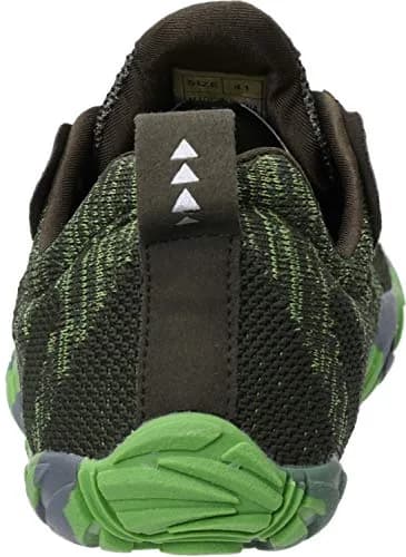 WHITIN Men's Wide Toe Box Trail Running Minimalist Shoes, Green, 9 | Zero Drop, Vegan, Natural Comfort thumbnail 4