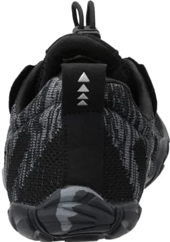 WHITIN Men's Wide Toe Box Trail Running Minimalist Shoes, Black, 9 | Zero Drop, Vegan thumbnail 4