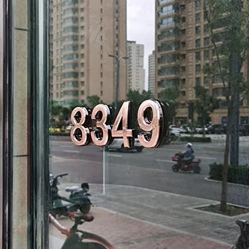 HopeWan Mailbox Numbers for Outside, Door Number Stickers, Bronze, 2.75" High | 3D Raised Style, Pack of 10 thumbnail 4