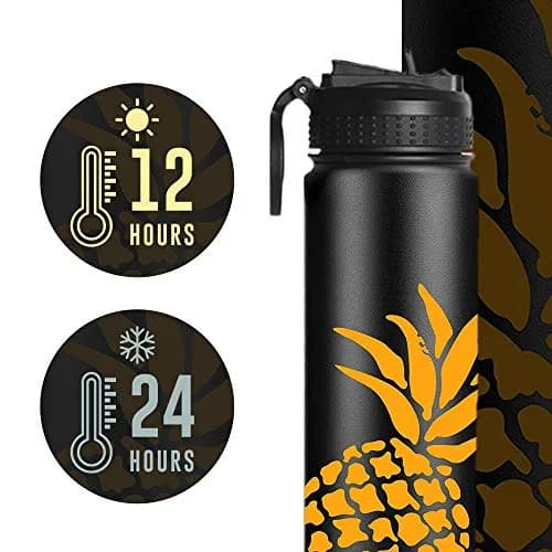 Life's Easy Stainless Steel Insulated Water Bottle 18 oz | Hot & Cold Drinks, Slip-Free Grip thumbnail 8