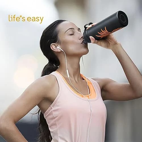 Life's Easy Stainless Steel Insulated Water Bottle 18 oz | Hot & Cold Drinks, Slip-Free Grip thumbnail 3
