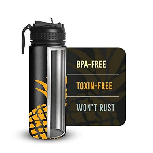 Life's Easy Stainless Steel Insulated Water Bottle 18 oz | Hot & Cold Drinks, Slip-Free Grip thumbnail 5