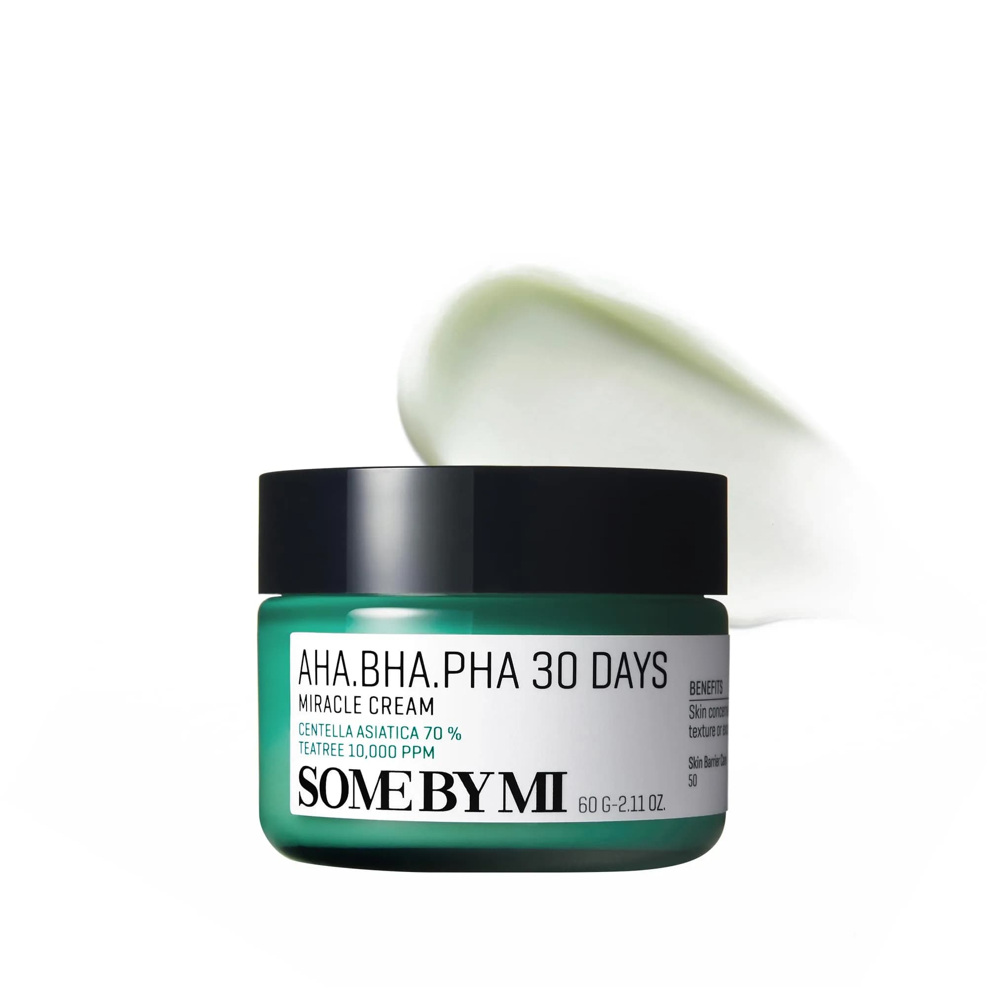 SOME BY MI AHA BHA PHA Miracle Cream 60ml (2.02 Fl Oz) | Mild Refining & Centella Face Moisturizer - main product image