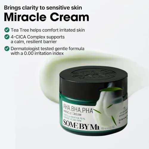 SOME BY MI AHA BHA PHA Miracle Cream 60ml (2.02 Fl Oz) | Mild Refining & Centella Face Moisturizer thumbnail 5