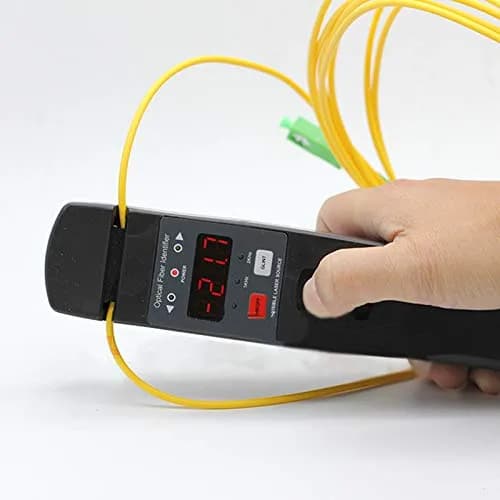 D YEDEMC Live Optical Fiber Identifier with Wave Respond 800-1700nm | Built-in VFL FTTH Tool for Fiber Inspection
