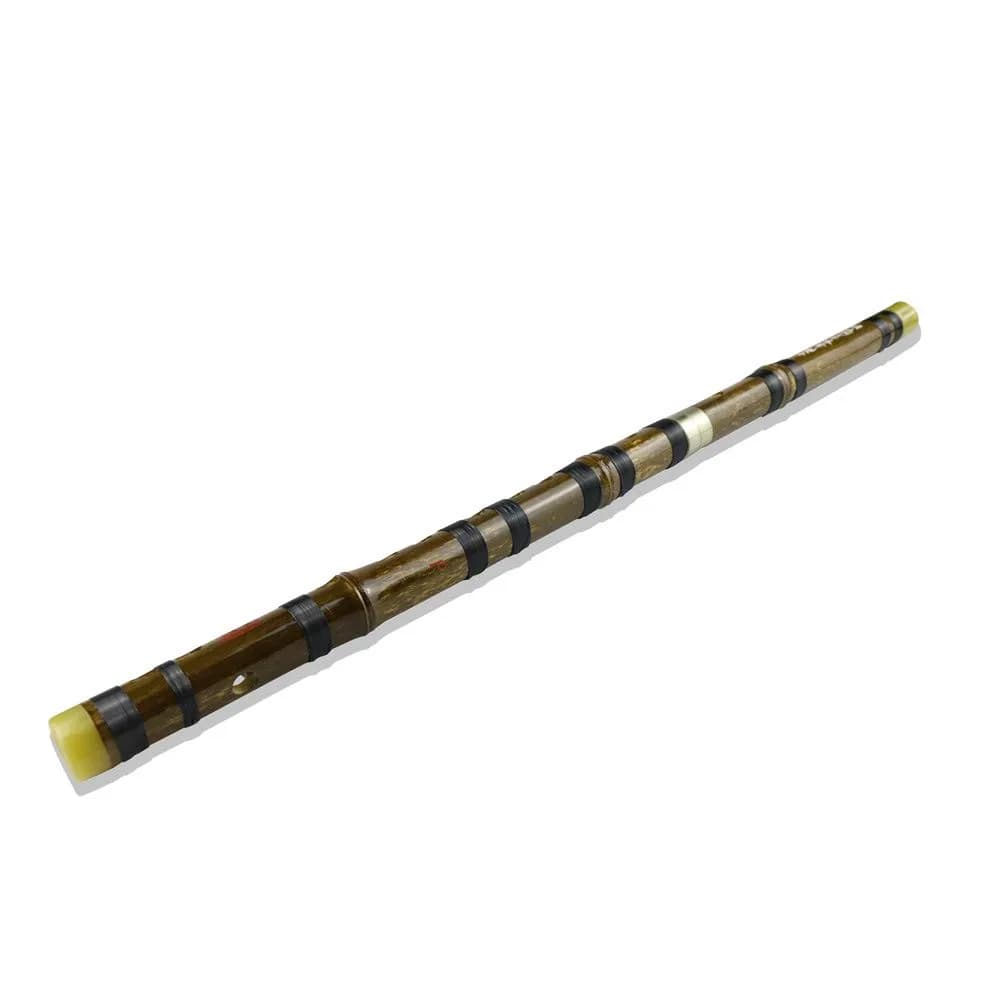 PHYSKOW Black Bamboo Dizi Flute in F Key | Traditional Chinese Instrument with Accessories - view 3