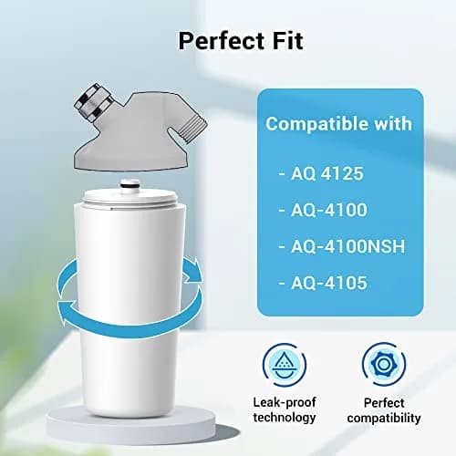 AQUA CREST 4125 Shower Filter Replacement | 6-Month Long-Lasting Filtration for Safe Water thumbnail 6
