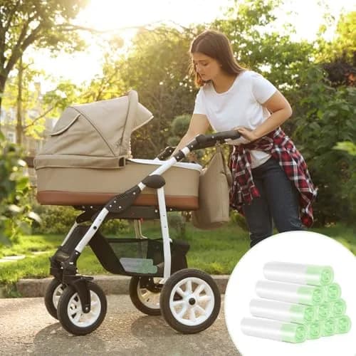 Tebery 100 Pack Portable Potty Chair Liners with Drawstring, Disposable Potty Bags for Baby Toilet Training Seat, Transparent, 16-5/8 in x 9-3/4 in (100 Count) thumbnail 6