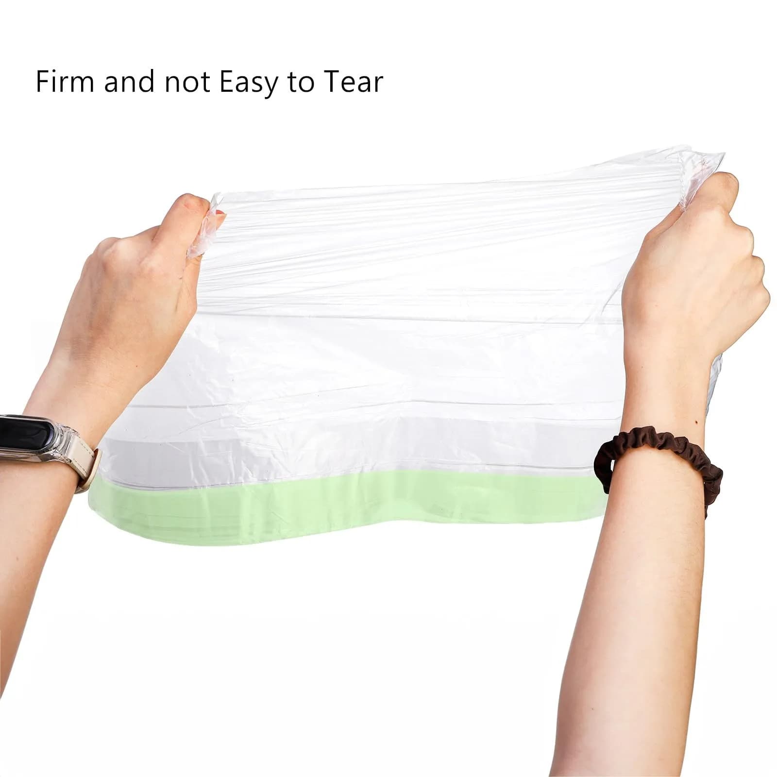 Tebery 100 Pack Portable Potty Chair Liners with Drawstring, Disposable Potty Bags for Baby Toilet Training Seat, Transparent, 16-5/8 in x 9-3/4 in (100 Count) - view 3