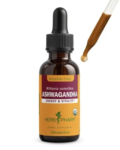 Herb Pharm Organic Ashwagandha Liquid Extract 30ml (1 Fl Oz) | USDA Organic Calming Adaptogen thumbnail 1