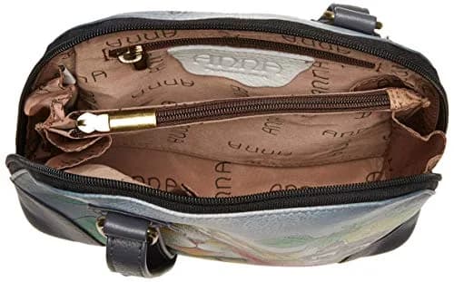 Anna by Anuschka Leather Small Multi Compartment Zip-Around Organizer, Three Kittens | Hand-Painted Artistry thumbnail 6