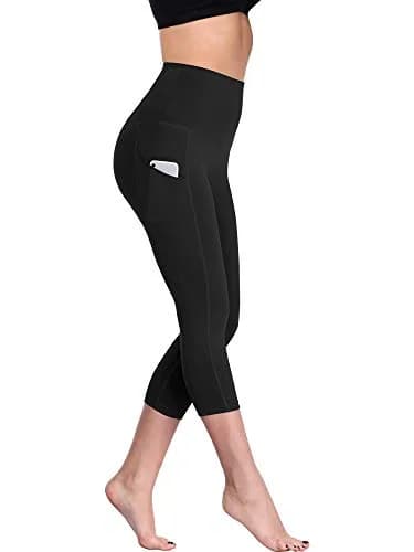 NELEUS Women's Yoga Capris 2 Pack High Waist Tummy Control with Pockets | Stretch & Non See-Through Fabric (Small) thumbnail 6